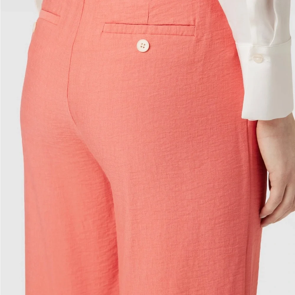 Part Two Sibille Wide-Leg Coral Pants in Porcelain Rose - Picture 5 of 15